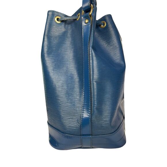 Louis Vuitton Noé PM Bucket Bag Blue Epi Leather Vintage 1994 Made in France - Picture 12 of 13
